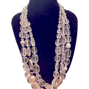Retired Silpada Crystal and Pearl Statement Necklace